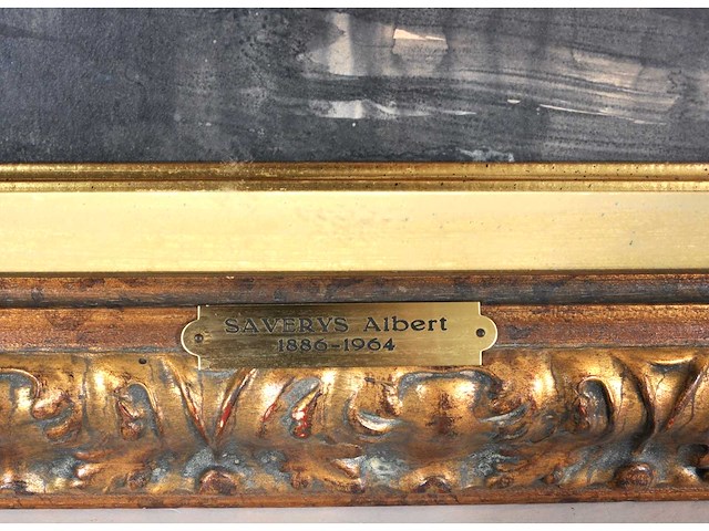 Albert saverijs - kerk van latem aan de leie - aquarel - afbeelding 9 van  14