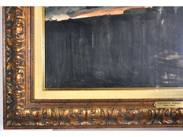 Albert saverijs - kerk van latem aan de leie - aquarel - afbeelding 10 van  14