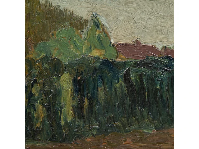 Albert servaes (1883-1966), rural landscape with hedge, 1911, oil on canvas panel 39.5 x 54 cm. (15.55 x 21.26 in.), frame: 52.5 x 68.5 cm. (20.67 x 26.96 in.) - afbeelding 6 van  6