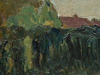 Albert servaes (1883-1966), rural landscape with hedge, 1911, oil on canvas panel 39.5 x 54 cm. (15.55 x 21.26 in.), frame: 52.5 x 68.5 cm. (20.67 x 26.96 in.) - afbeelding 6 van  6