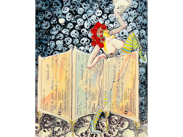 Albert szukalski - originele collage - topwerk - afbeelding 1 van  12