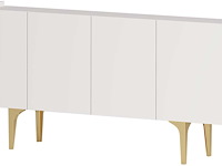 Albina console | 100% melamine | wit, goud - afbeelding 4 van  5