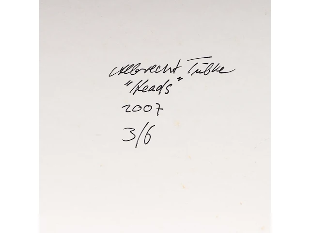 Albrecht tübke (1971), two portraits from the series 'heads', 2007, c-print, n° 1/6 and 3/6 60 x 80 cm. (23.62 x 31 1/2 in.), frame: 83 x 101 cm. (32.67 x 39.75 in.) - afbeelding 9 van  9