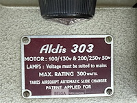 Aldis 303 diaprojector - afbeelding 5 van  5