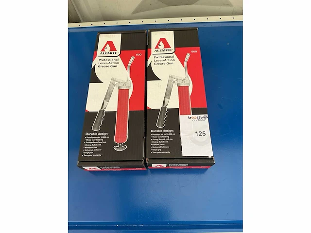Alemite model 500 (professional lever action grease gun) vetspuit (2x) - afbeelding 2 van  3