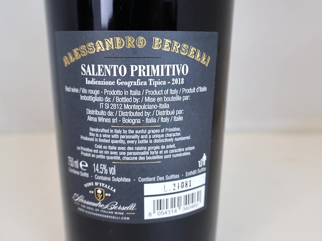 Alessandro berselli signature collection primitivo (2x) - afbeelding 3 van  3
