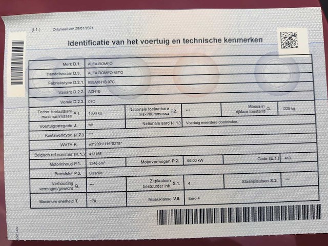 Alfa romeo - mito - car - 2009 - afbeelding 7 van  16