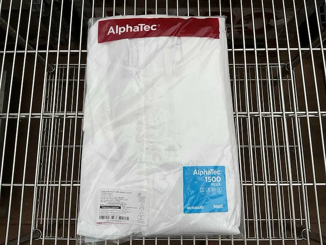 Alfatec 1500 plus veiligheids stof-asbestoveral maat xl (10x) - afbeelding 1 van  2