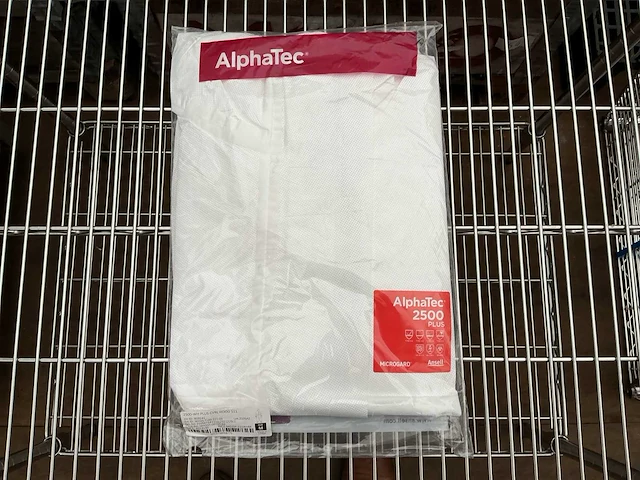 Alfatec 2500 plus veiligheids stof-asbestoveral maat xl (40x) - afbeelding 2 van  2