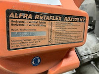 Alfra rotaflex rbx120hw metalen horizontale bandzaagmachine - afbeelding 5 van  6