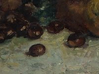 Alfred bastien (1873-1955), still life with fruit, oil on canvas 70 x 90 cm. (27.55 x 35.42 in.), frame: 95 x 115 cm. (37.39 x 45.28 in.) - afbeelding 4 van  4