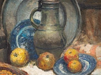 Alfred bastien (1873-1955), still life with pheasant, oil on canvas 80 x 100 cm. (31 1/2 x 39.36 in.), frame: 107 x 127 cm. (42.13 x 50 in.) - afbeelding 6 van  7