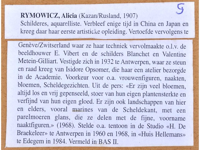 Alicja rymowicz - liggend naakt - aquarel - afbeelding 9 van  9