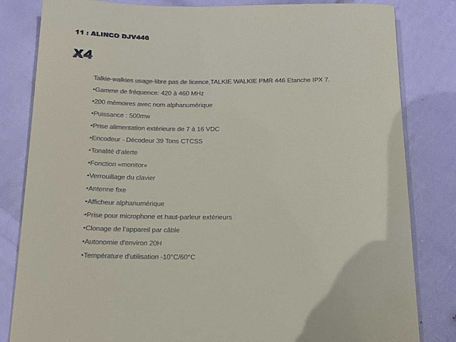 Alinco djv446 walkie-talkie (5x) - afbeelding 4 van  4