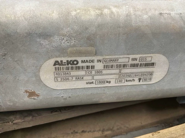 Alko cb1805 aanhangwagen torsieas - afbeelding 3 van  3