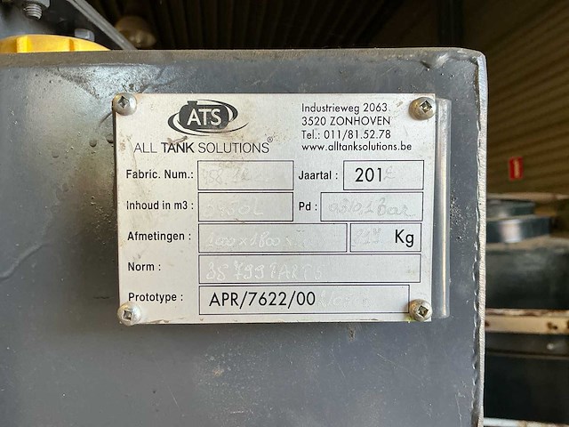 All tank solutions dieseltank 3450l verticale opslagtank - afbeelding 6 van  7