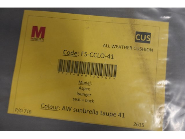 All weather kussen voor ligbed aspen - afbeelding 4 van  4