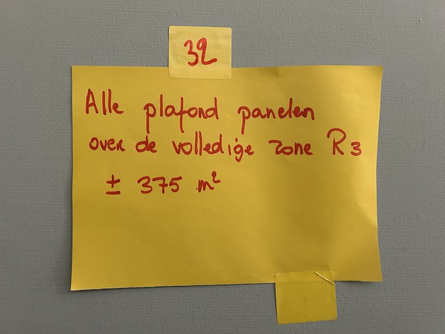 Alle plafond panelen (375 m²) volledige zone r3 - afbeelding 2 van  5
