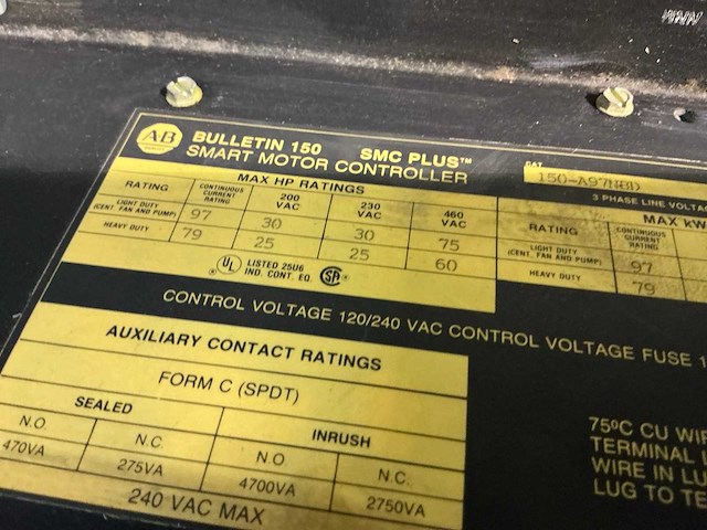 Allen bradley bulletin 150/ smc plus soft starter - afbeelding 4 van  4