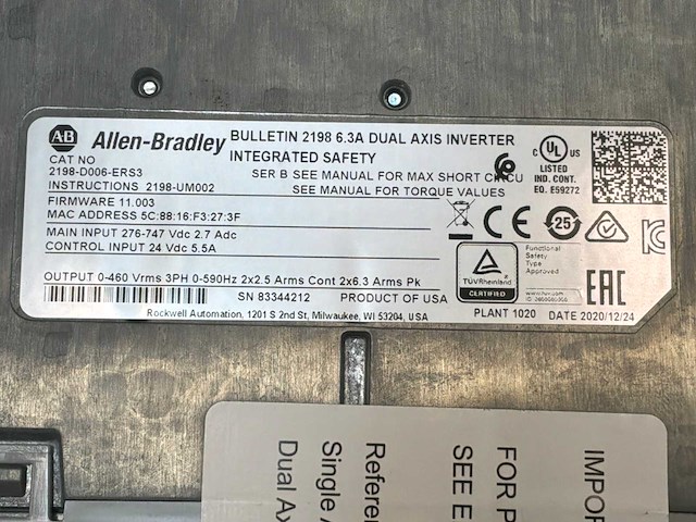 Allen-bradley kinetix 5700 servoaandrijfsysteem - afbeelding 3 van  5