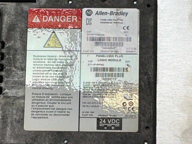 Allen-bradley panelview plus 1500 touch display (4x) - afbeelding 7 van  8