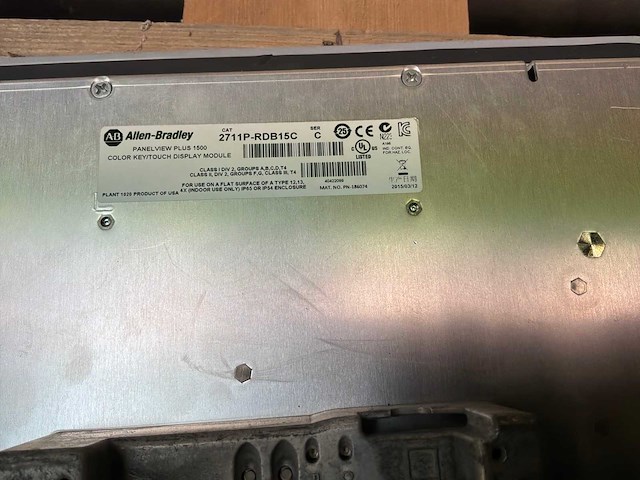 Allen-bradley panelview plus 1500 touch display - afbeelding 6 van  6