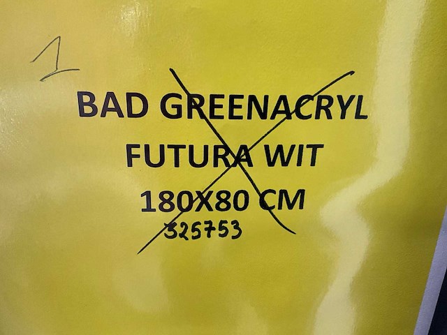 Allibert greenacryl bad - afbeelding 3 van  4