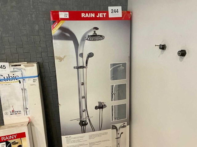 Allibert rainjet 1250x550 alu regendouche - afbeelding 1 van  2