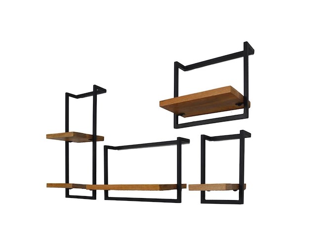 Allicante wandplanken 4 stuks in massief hout - afbeelding 1 van  1