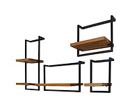 Allicante wandplanken 4 stuks in massief hout - afbeelding 1 van  1