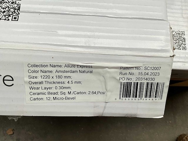 Allure express pvc klik vloer amsterdam natural totaal 23,76 m² - afbeelding 4 van  7