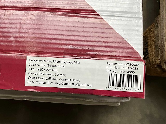 Allure express pvc klik vloer golden arctic totaal 15,47 m² - afbeelding 4 van  6