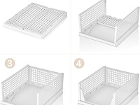 Ally maison stapelbare kast-/garderobe-/kastorganizers (set van 3) - afbeelding 2 van  5