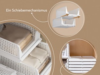 Ally maison stapelbare kast-/garderobe-/kastorganizers (set van 3) - afbeelding 4 van  5