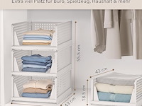 Ally maison stapelbare kast-/garderobe-/kastorganizers (set van 3) - afbeelding 5 van  5