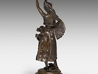 Alphonse colle (1857-1935), 'carmen', patinated bronze 71 cm. (27.94 in.) - afbeelding 5 van  8
