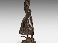 Alphonse colle (1857-1935), 'carmen', patinated bronze 71 cm. (27.94 in.) - afbeelding 6 van  8