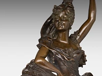 Alphonse colle (1857-1935), 'carmen', patinated bronze 71 cm. (27.94 in.) - afbeelding 8 van  8