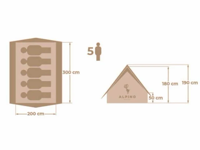 Alpino - basic patrol - kampeertent (5x) - afbeelding 9 van  12