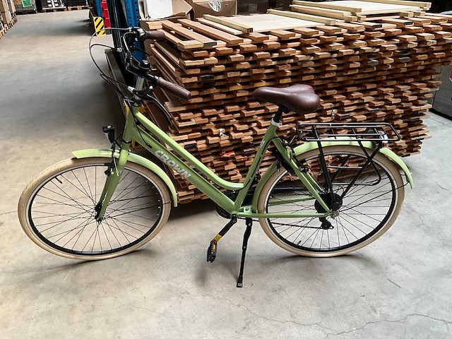 Altec crown new york damesfiets 28 inch saliegroen - afbeelding 1 van  4
