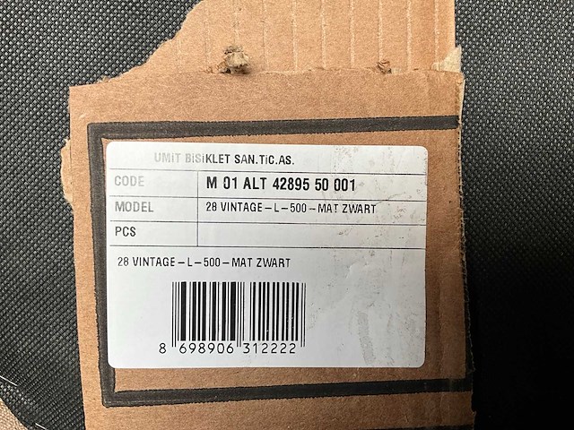 Altec vintage damesfiets 28 inch mat zwart - afbeelding 9 van  9