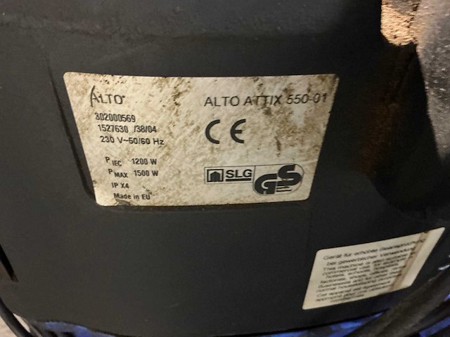 Alto attix 550-21 industriële stofzuiger - afbeelding 4 van  4