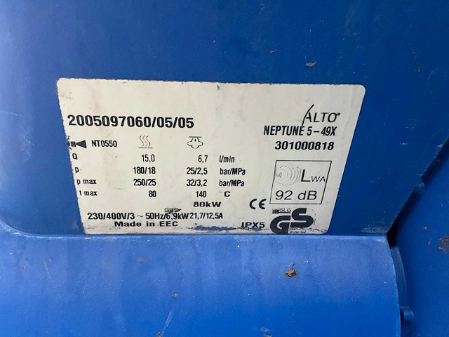 Alto neptune 5-49x hogedrukreiniger - afbeelding 8 van  11