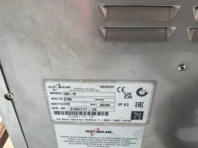 Alto-shaam - 500-1d - warmhoudlade - afbeelding 3 van  4