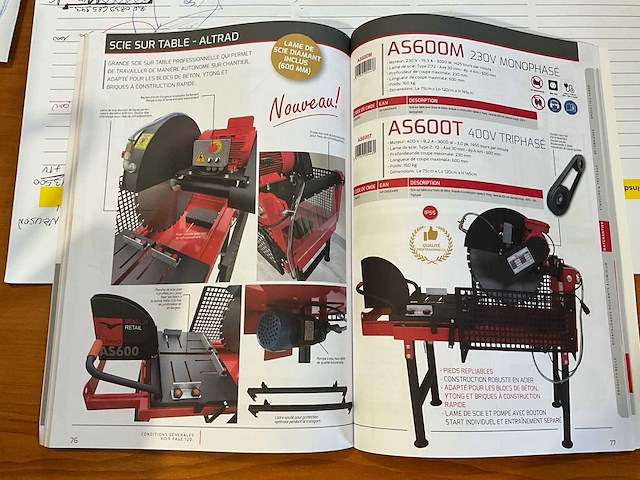 Altrad as 600 nieuwe tegelzaag - afbeelding 8 van  16