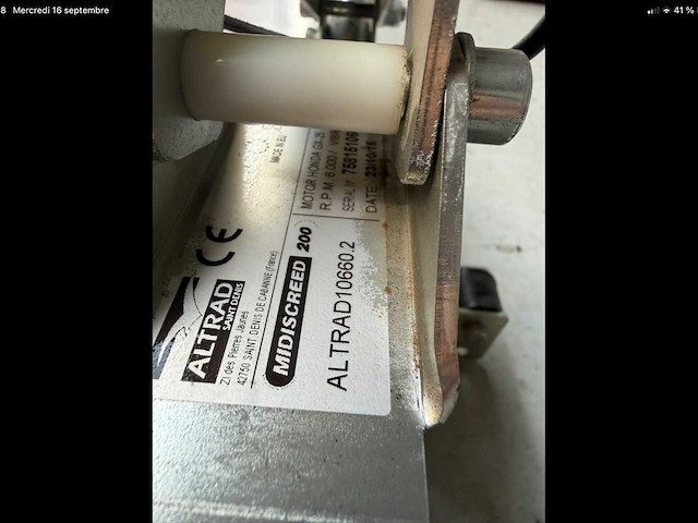 Altrad honda gx 25 vibrerende weegschaalmotor voor beton - afbeelding 3 van  3