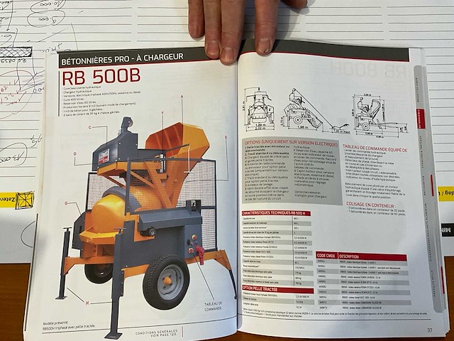 Altrad rb500b nieuwe betonmolen - afbeelding 4 van  12