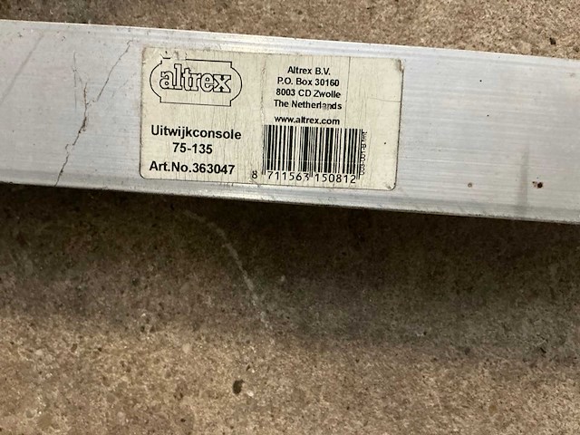 Altrex 75-135 uitwijkconsole (2x) - afbeelding 4 van  5