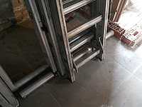 Alu 3-delige opsteekladder - afbeelding 3 van  4