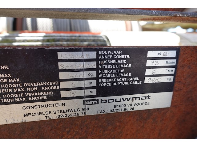 Alu bouwlift bm bouwmat - afbeelding 4 van  8